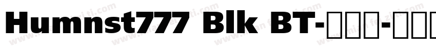 Humnst777 Blk BT-常规斜字体转换